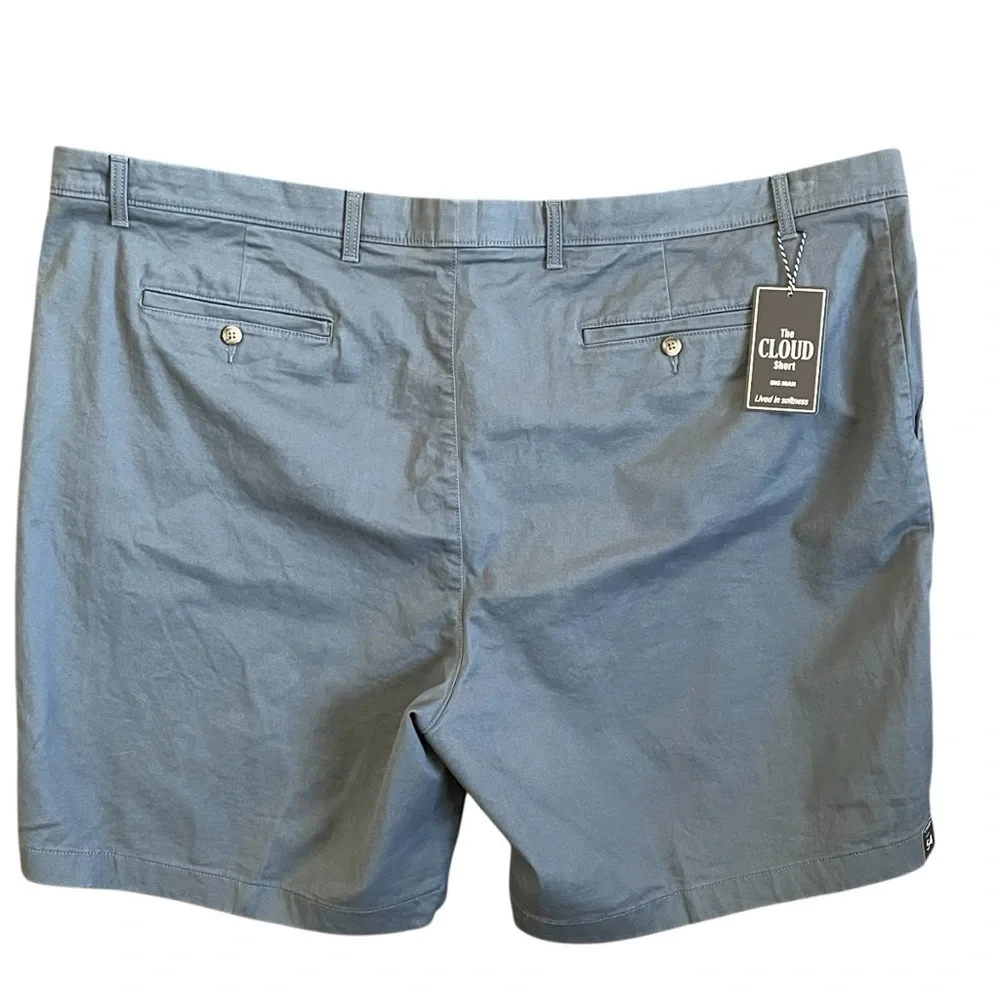 Roundtree & Yorke Men's The Cloud Shorts Flat Front Khaki Shorts